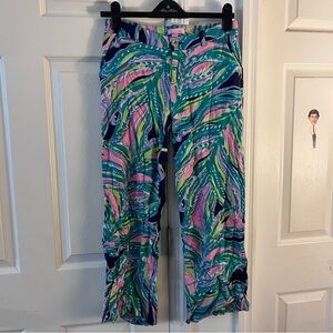 Lilly Pulitzer Tropical Cropped Pants